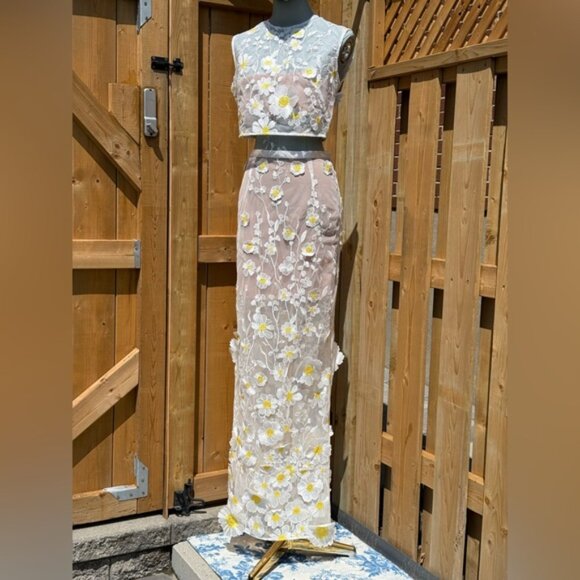 🆕 BRONX & BANCO 🧿 NWOT Jasmine White Multi Two Piece Set, Sz S / US 4 - Picture 11 of 16